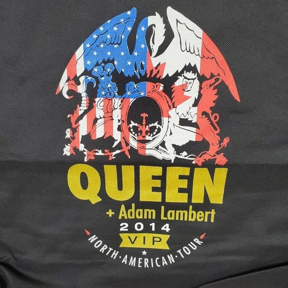 Queen + Adam Lambert 2014 Tour VIP Souvenir  Tote - Picture 3 of 10